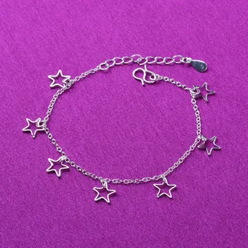 925 Sterling Silver Tassel Star Charm Bracelets Link Chain Adjustable Bracelets For Women Party Wedding Jewelry A169
925 Sterling Silver Tassel Star Charm Bracelets Link Chain Adjustable Bracelets For Women Party Wedding Jewelry A169
