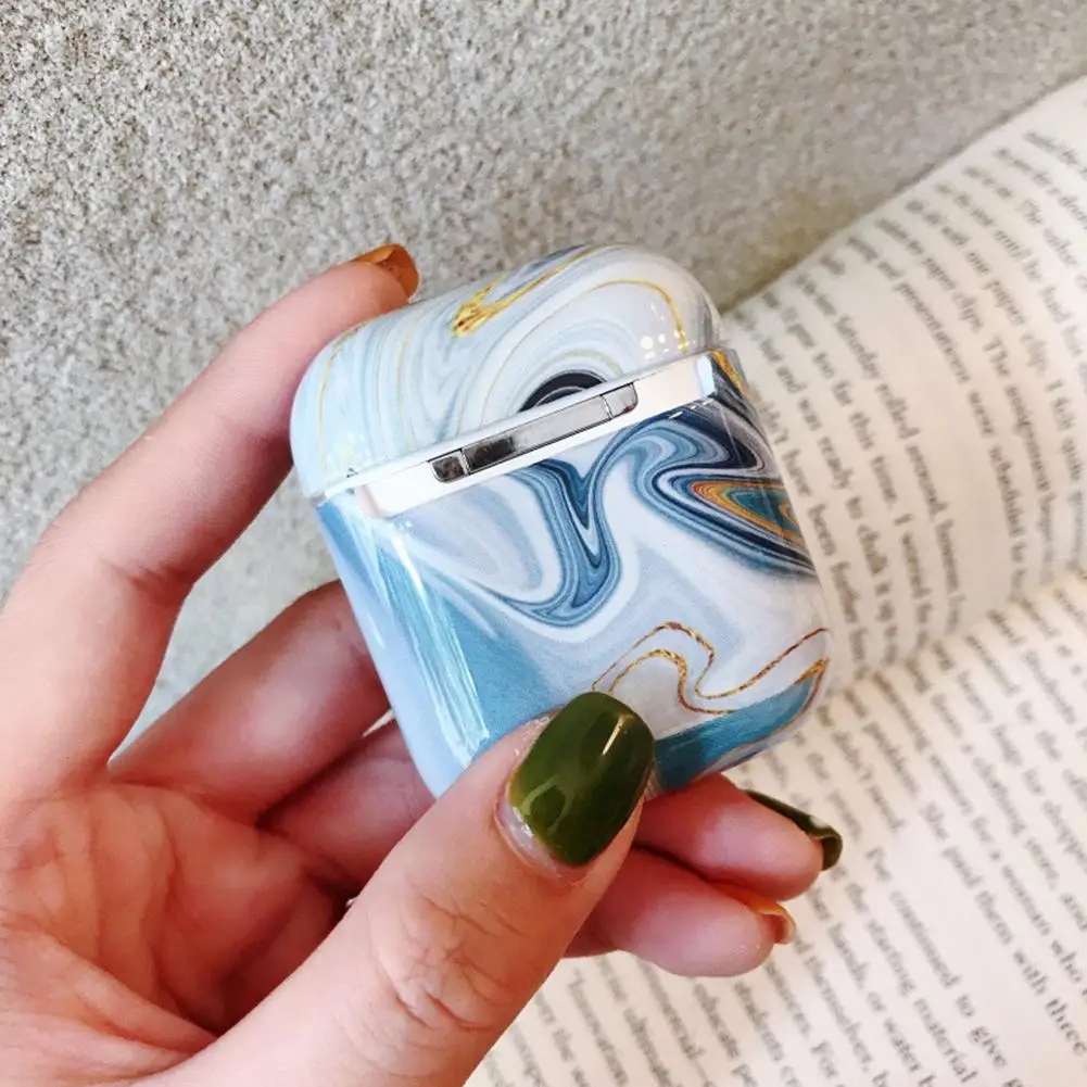 For Airpods Case For IPhone Wireless Bluetooth Headset Set Charging Box Marble Headphone Cover Case TPU Earphone Cover
For Airpods Case For IPhone Wireless Bluetooth Headset Set Charging Box Marble Headphone Cover Case TPU Earphone Cover