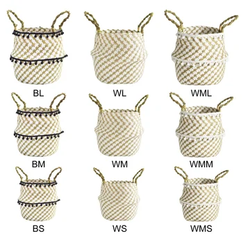 Beautiful Seaweed Weave Flower Storage Baskets Flowerpot Folding Storage Basket Toy Dirty Clothes Baskets Home Garden Free Ship
Beautiful Seaweed Weave Flower Storage Baskets Flowerpot Folding Storage Basket Toy Dirty Clothes Baskets Home Garden Free Ship