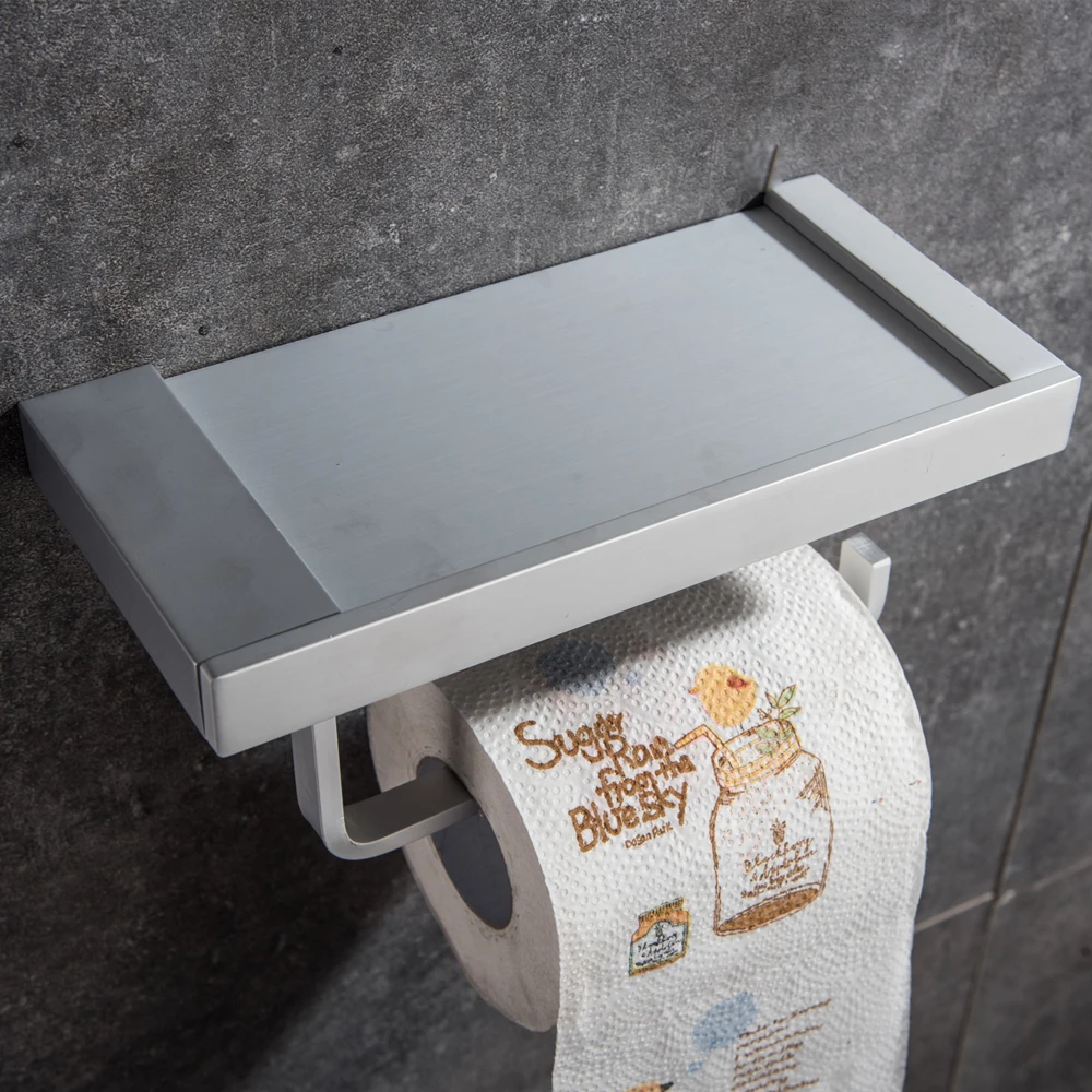 High Quality Innovative Wall-mounted Shelf Bathroom Shelf Shower Soap Cosmetic Shelves Shampoo Towel Rack Tissue Holder Mci16