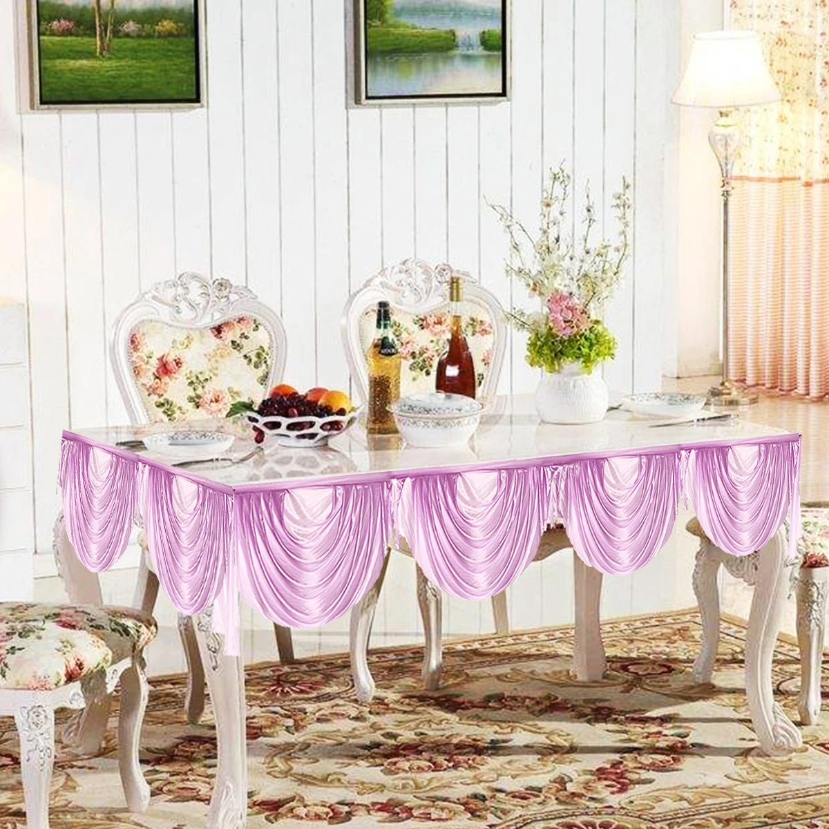 4 Colors Party Backdrops Curtains Swag Ice Silk Drapery Cloth Banquet Table Skirts Detachable Wedding Decoration Accessories
4 Colors Party Backdrops Curtains Swag Ice Silk Drapery Cloth Banquet Table Skirts Detachable Wedding Decoration Accessories