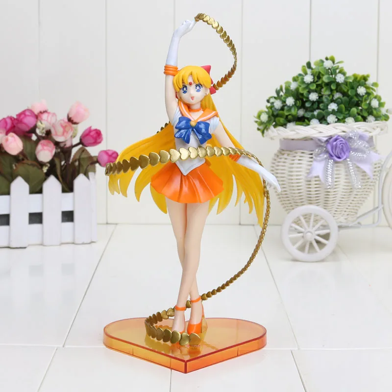 19 см Сейлор Мун Венера Минако Айно ПВХ фигурка игрушки Рисунок Мун|figure toy|figure fittoy