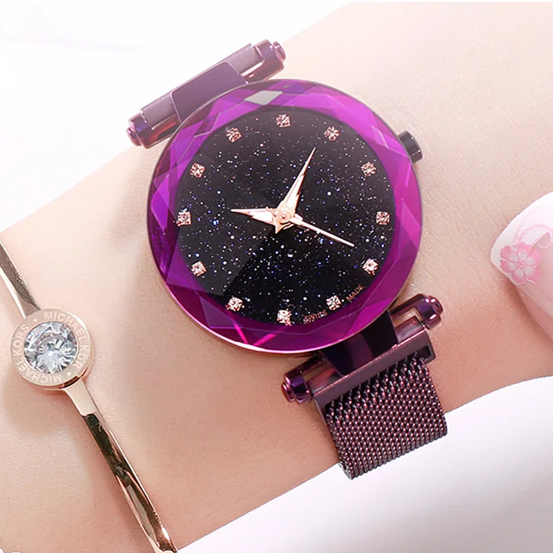 Luxury Starry Sky Ladies Watch Rose Gold Women Bracelet Watch Magnetic Mesh Fashion Casual Female Waterproof Clock montre femme
Luxury Starry Sky Ladies Watch Rose Gold Women Bracelet Watch Magnetic Mesh Fashion Casual Female Waterproof Clock montre femme