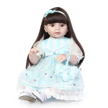 28" 70CM large size princess girl doll reborn with long hair handbag children toy gift bonecas reborn
28" 70CM large size princess girl doll reborn with long hair handbag children toy gift bonecas reborn