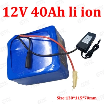 GTK lithium ion battery 12v 40ah li ion battery 18650 BMS 3s for bike ups power bank Golf Buggy camping Fire Alarms +3A charger
GTK lithium ion battery 12v 40ah li ion battery 18650 BMS 3s for bike ups power bank Golf Buggy camping Fire Alarms +3A charger