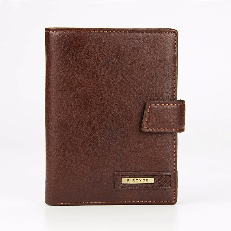 New Vintage men's leather wallet money clip purse brand Passport wallet large capacity wallets for men coin card purse 11