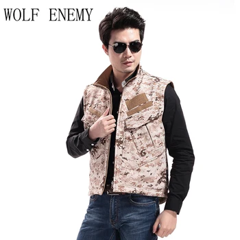 Tactical Vest Men Military Style Waistcoat Camouflage Male Soft Shell Lurker Shark Skin Double Side Camo Sleeveless Army Jacket
Tactical Vest Men Military Style Waistcoat Camouflage Male Soft Shell Lurker Shark Skin Double Side Camo Sleeveless Army Jacket