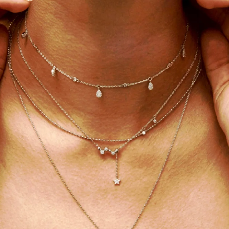 New fashion 925 Sterling Silver cute star with round CZ stone Y shape long link chain pendant necklaces for women fine Jewelry
New fashion 925 Sterling Silver cute star with round CZ stone Y shape long link chain pendant necklaces for women fine Jewelry