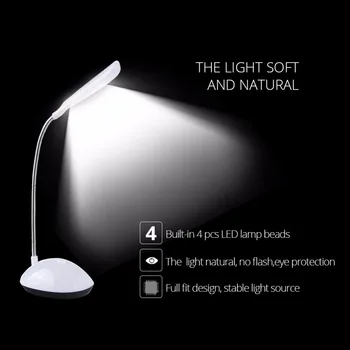 Night Light Book Reading Lamp LED Book Lights Adjustable Flexible Desk Lights Table Lamp 3*AAA Battery 4 leds For Reader Kindle
Night Light Book Reading Lamp LED Book Lights Adjustable Flexible Desk Lights Table Lamp 3*AAA Battery 4 leds For Reader Kindle