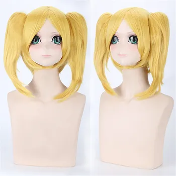 Vocaloid Kagamine Rin / Len Sister Hard-R.K Yellow Golden Synthetic Hair Wig With Chip Ponytail Cosplay Costume Wig
Vocaloid Kagamine Rin / Len Sister Hard-R.K Yellow Golden Synthetic Hair Wig With Chip Ponytail Cosplay Costume Wig