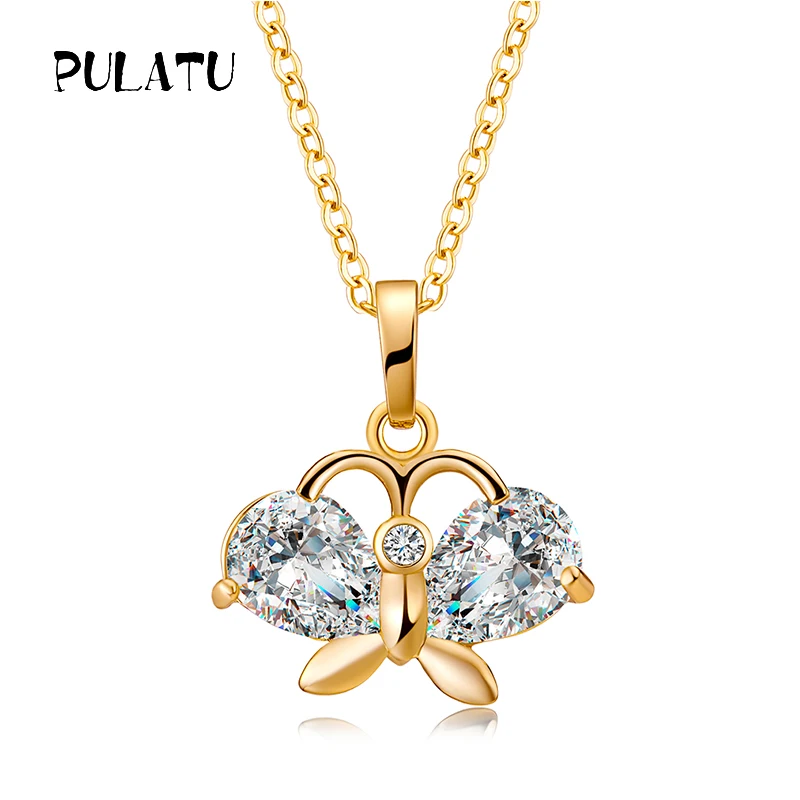 Pulatu Fashion gold necklace Butterfly Pendant Necklaces Women Crystal Luxury Jewelry Chokers Link Chain decoration Female Gifts
Pulatu Fashion gold necklace Butterfly Pendant Necklaces Women Crystal Luxury Jewelry Chokers Link Chain decoration Female Gifts