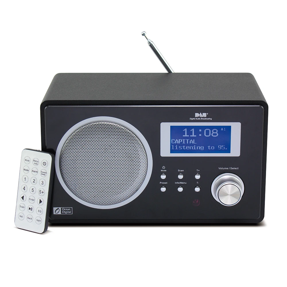 DAB/DAB+/FM Radio Ocean Digital DB-60F Digital Bluetooth Radio Multi-language Menu Dual Alarm Remote control
DAB/DAB+/FM Radio Ocean Digital DB-60F Digital Bluetooth Radio Multi-language Menu Dual Alarm Remote control