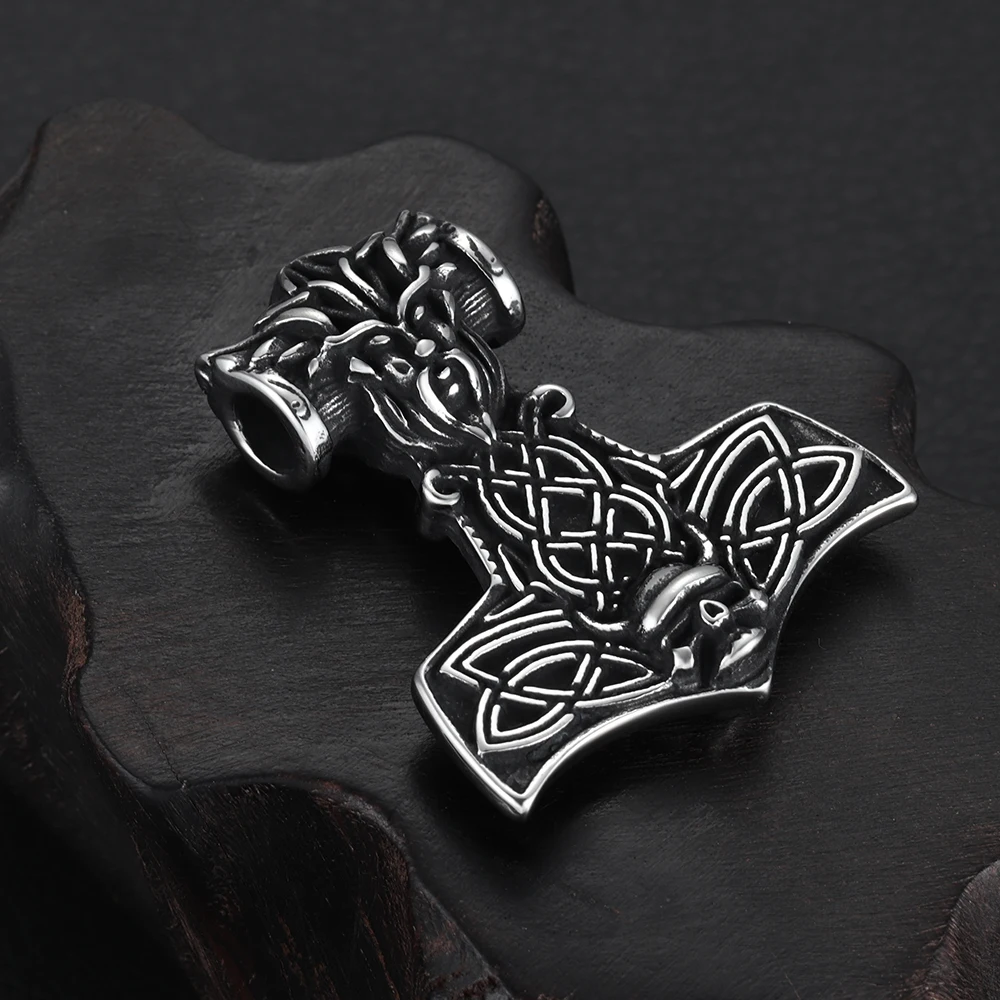 Stainless Steel Viking Thor Hammer Pendant Hole 5mm for Necklace DIY Accessories Findings Jewelry Making Men Charms Supplies
Stainless Steel Viking Thor Hammer Pendant Hole 5mm for Necklace DIY Accessories Findings Jewelry Making Men Charms Supplies