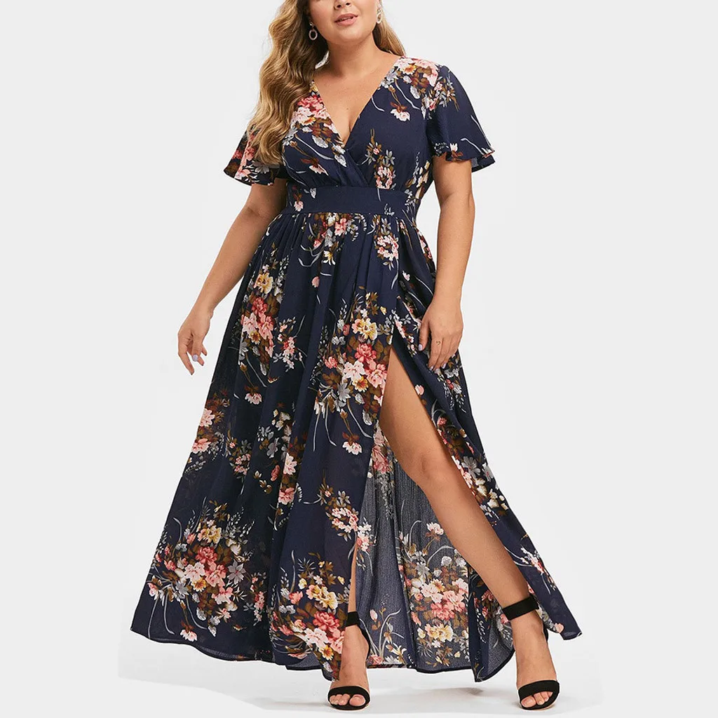 JAYCOSIN 2019 Women Plus Size Summer V Neck Floral Print Boho Short Sleeve Party Maxi Dressess L-5XL vestidos dropshipping 523W
JAYCOSIN 2019 Women Plus Size Summer V Neck Floral Print Boho Short Sleeve Party Maxi Dressess L-5XL vestidos dropshipping 523W