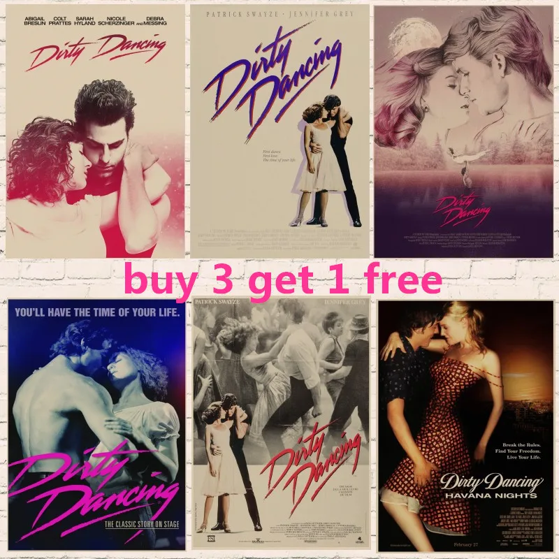 Hot Sale Dirty dancing movie posters vintage home Room Bar decorative painting Poster kraft paper retro poster
Hot Sale Dirty dancing movie posters vintage home Room Bar decorative painting Poster kraft paper retro poster