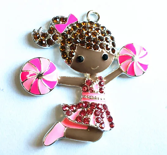 44mm10pcs/lot silver Zinc alloy Brown skin with brown hair rhinestones Cheerleading girl Pendants for Jewelry Necklace making
44mm10pcs/lot silver Zinc alloy Brown skin with brown hair rhinestones Cheerleading girl Pendants for Jewelry Necklace making