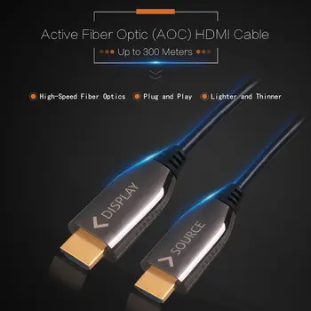 Ultra Slim Active Fiber Optic AOC High Speed 4K HD 60Ghz 1.4 / 2.0 Cable - HDMI Active Optical Cable M/M 5 10 20 30 Meters
Ultra Slim Active Fiber Optic AOC High Speed 4K HD 60Ghz 1.4 / 2.0 Cable - HDMI Active Optical Cable M/M 5 10 20 30 Meters