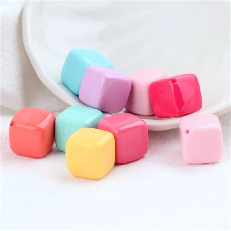 Wholesale 100PCs/Lot 14MM Cube 3D Square Candy Colors Jewelry Beads Resin Plastic Acrylic Beaded Jewelry Findings Ornament DIY
Wholesale 100PCs/Lot 14MM Cube 3D Square Candy Colors Jewelry Beads Resin Plastic Acrylic Beaded Jewelry Findings Ornament DIY