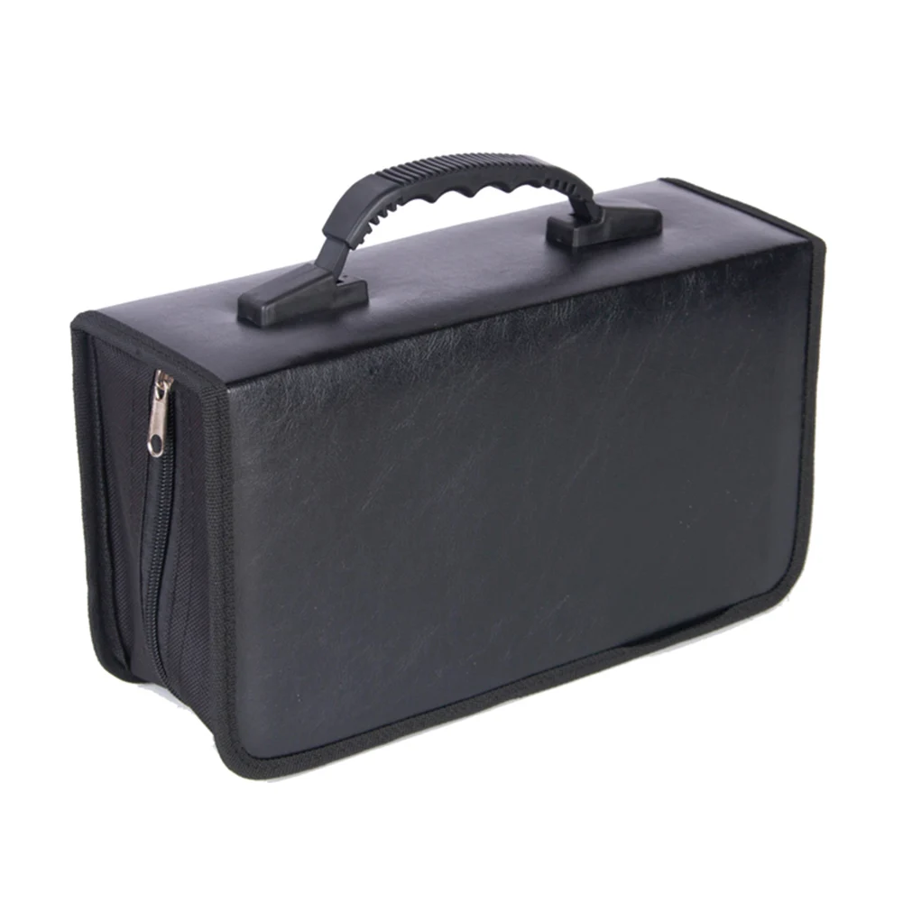 128 Disc Carrying Case PU Leather Portable Holder DVD Storage Ergonomic CD Bag Album Large Capacity Game Organizer Anti Scratch
128 Disc Carrying Case PU Leather Portable Holder DVD Storage Ergonomic CD Bag Album Large Capacity Game Organizer Anti Scratch