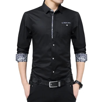 New 2017 Spring Autumn Cotton Dress Shirts High Quality Floral Patchwork Mens Casual Shirt Slim Fit Social Shirts Men 3XL 4XL
New 2017 Spring Autumn Cotton Dress Shirts High Quality Floral Patchwork Mens Casual Shirt Slim Fit Social Shirts Men 3XL 4XL