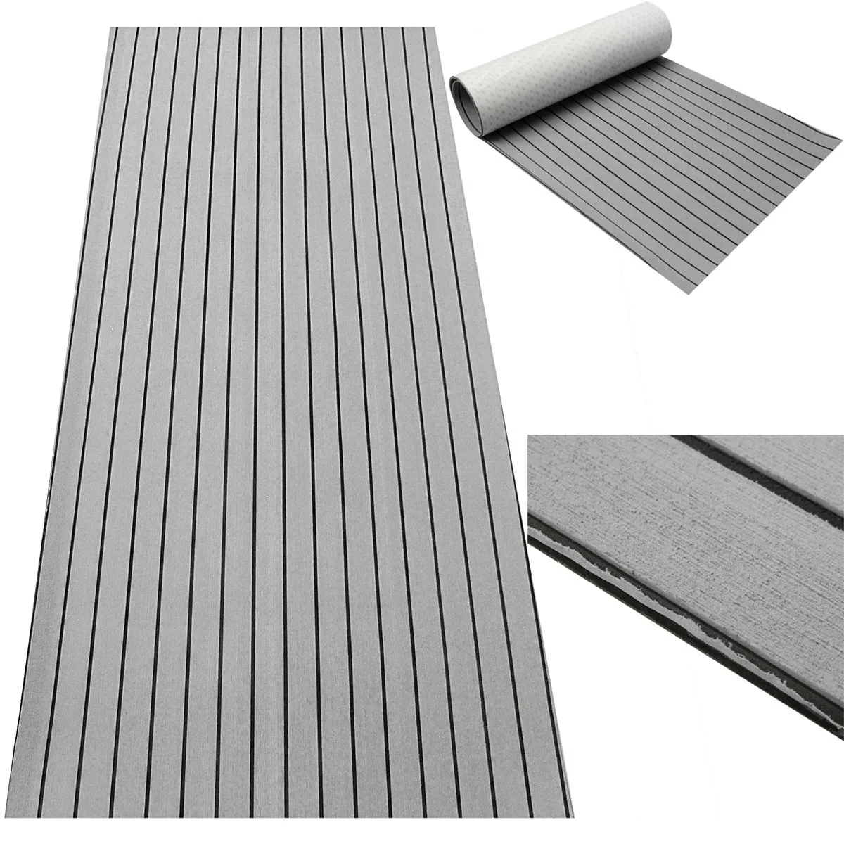 Self Adhesive EVA Foam Teak Deck Sheet Marine Boat Yacht Synthetic Decking Foam Floor Mat Carpet Grey 240cmx90cmx6mm
Self Adhesive EVA Foam Teak Deck Sheet Marine Boat Yacht Synthetic Decking Foam Floor Mat Carpet Grey 240cmx90cmx6mm