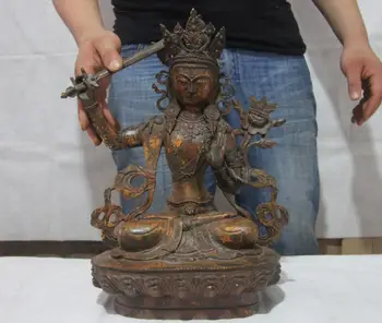 free shipping Discount 55% Chinese Bronze Buddhism Manjuist Bodhisattva Manjushri Kwan-Yin Buddha Statue
free shipping Discount 55% Chinese Bronze Buddhism Manjuist Bodhisattva Manjushri Kwan-Yin Buddha Statue