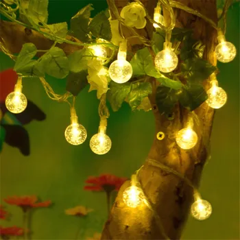 10M 100pcs Crystal Ball LED String Light Waterproof Outdoor 220V Globe Fairy String Garland Lights For Christmas Wedding Holiday
10M 100pcs Crystal Ball LED String Light Waterproof Outdoor 220V Globe Fairy String Garland Lights For Christmas Wedding Holiday