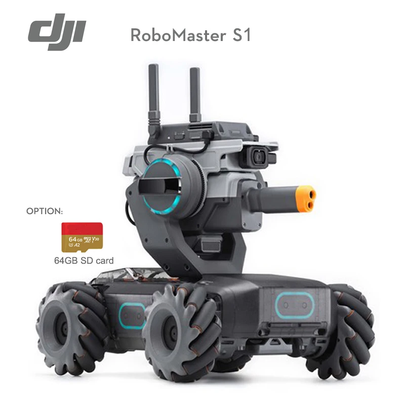 

In stock DJI RoboMaster S1 is intelligent educational robot Remote control smart car Toy tank robotics kids gift brand new