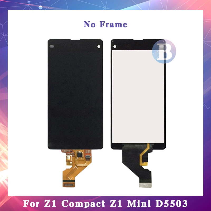 4.3'' For Sony Xperia Z1 Compact Z1 Mini M51W D5503 LCD Display Screen With Touch Screen Digitizer Assembly High Quality
4.3'' For Sony Xperia Z1 Compact Z1 Mini M51W D5503 LCD Display Screen With Touch Screen Digitizer Assembly High Quality
