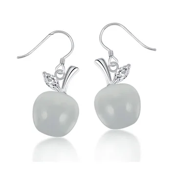 925 Sterling Silver Dangle Earrings With Opal Stone Drop Earrings For Women Apple Earrings
925 Sterling Silver Dangle Earrings With Opal Stone Drop Earrings For Women Apple Earrings
