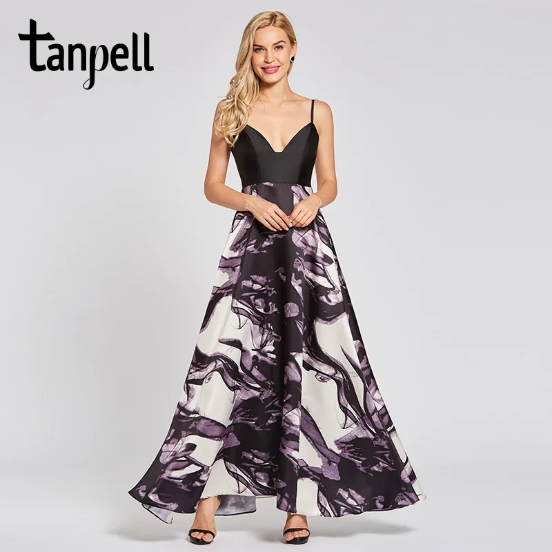 Tanpell long evening dress black spaghetti straps sleeveless floor length a line dresses women party prom formal evening gown
Tanpell long evening dress black spaghetti straps sleeveless floor length a line dresses women party prom formal evening gown