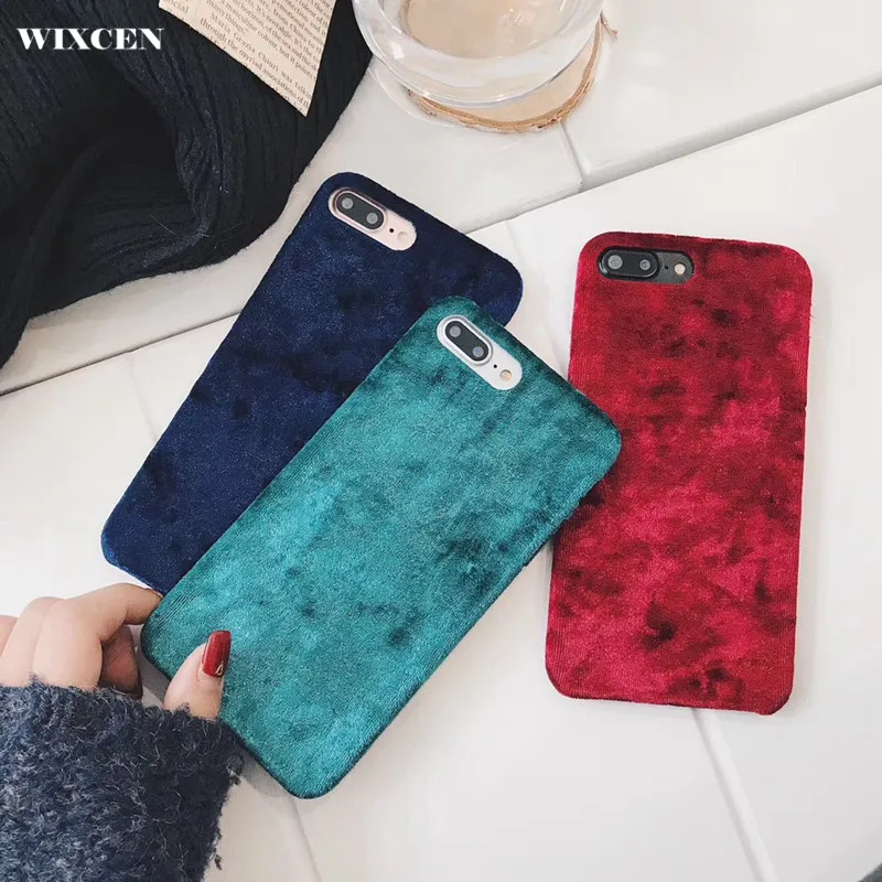 Wixcen Luxury Vintage Plush Phone Case Blue Solid Fabric Case for Iphone 7 7plus 6 6s 8 Xs max Soft Tpu Case Back Cover fundas
Wixcen Luxury Vintage Plush Phone Case Blue Solid Fabric Case for Iphone 7 7plus 6 6s 8 Xs max Soft Tpu Case Back Cover fundas