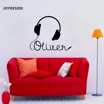JOYRESIDE Personalized Name Wall Music Earphones Decal Vinyl Sticker Headphones Art Home Kids Living Room Decor Decoration A105
JOYRESIDE Personalized Name Wall Music Earphones Decal Vinyl Sticker Headphones Art Home Kids Living Room Decor Decoration A105