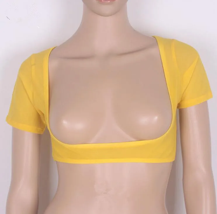 Sexy Women's Mesh Open Bust Short Sleeve Belly Dance Crop Top Solid Color Orange Red Black White Purple Blue Free Shipping
Sexy Women's Mesh Open Bust Short Sleeve Belly Dance Crop Top Solid Color Orange Red Black White Purple Blue Free Shipping