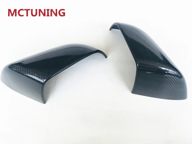 ONE Pair Carbon Fiber Car Rear View Mirror Cover Cap For T esla Model 3 Mirror Cover