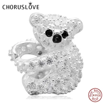 Choruslove Cute Koala Charm with Pave CZ Stones 925 Sterling Silver Bead Fits Pandora Charms Animal Series DIY Bracelet
Choruslove Cute Koala Charm with Pave CZ Stones 925 Sterling Silver Bead Fits Pandora Charms Animal Series DIY Bracelet