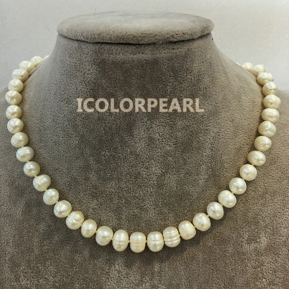 WEICOLOR Lowest Price For 9-10mm White Potato Shaped Real Natural Cultured Freshwater Pearl Necklace! Hottest Pearl Necklaces
WEICOLOR Lowest Price For 9-10mm White Potato Shaped Real Natural Cultured Freshwater Pearl Necklace! Hottest Pearl Necklaces