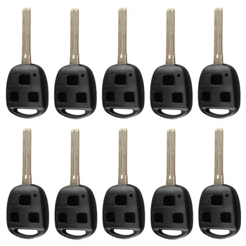 KEYECU 10Pcs/lot Remote Car Key Shell 3 Button Uncut Key Fob Case for Toyota for Lexus ES300/IS400/RX300/RX400h Blade TOY48 48mm
KEYECU 10Pcs/lot Remote Car Key Shell 3 Button Uncut Key Fob Case for Toyota for Lexus ES300/IS400/RX300/RX400h Blade TOY48 48mm