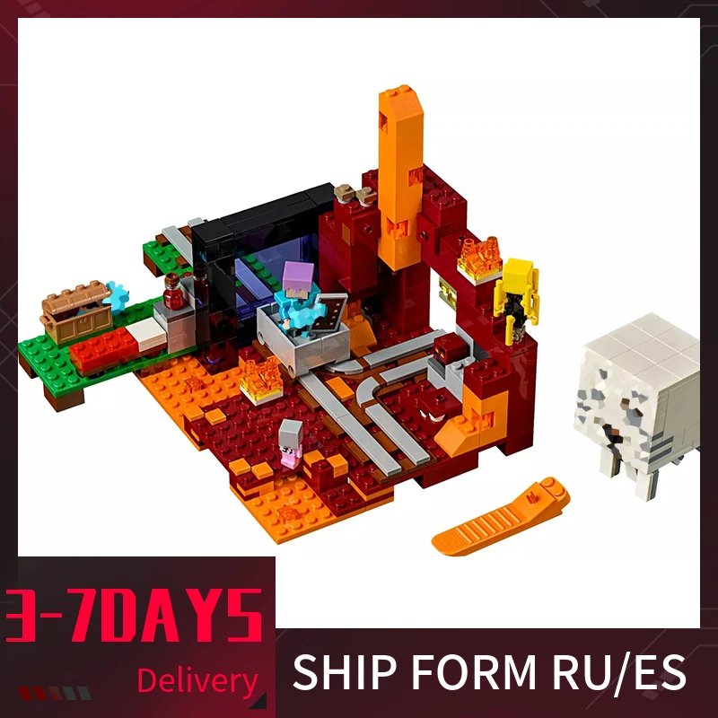 Legoing Minecraft Series My World The Nether Portal Building Block Brick Model Educational Toys For Children Legoings
Legoing Minecraft Series My World The Nether Portal Building Block Brick Model Educational Toys For Children Legoings