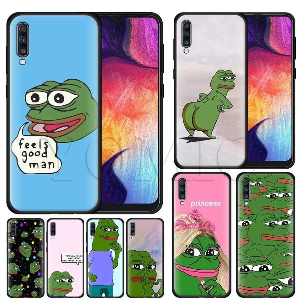 Pepe Funny Frog Silicone Soft Case for Samsung Galaxy A50 A40 A70 A30 A20 A80 A6 A7 A8 Plus A9 2018 Black Case Coque
Pepe Funny Frog Silicone Soft Case for Samsung Galaxy A50 A40 A70 A30 A20 A80 A6 A7 A8 Plus A9 2018 Black Case Coque