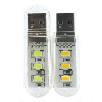 1pcs Mini 3 LEDs USB lamp Outdoor Camping Bulb Mobile Charger PC Convenient Night Desk light Bright Reading Book for Students
1pcs Mini 3 LEDs USB lamp Outdoor Camping Bulb Mobile Charger PC Convenient Night Desk light Bright Reading Book for Students
