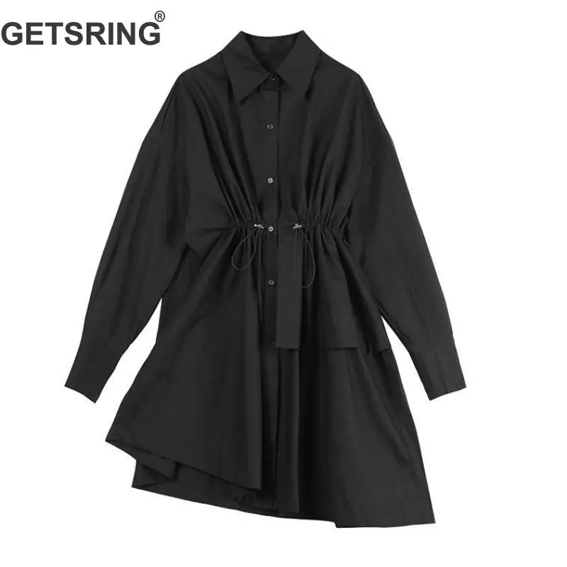 GETSRING Women Dress Irregular Drawstring Cotton Dresses Asymmetry Black White Cotton Casual Shirt Dresses Women 2019 Fashion
GETSRING Women Dress Irregular Drawstring Cotton Dresses Asymmetry Black White Cotton Casual Shirt Dresses Women 2019 Fashion