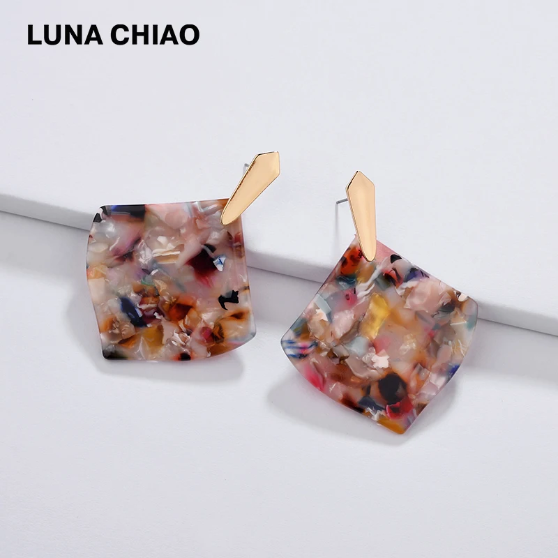 LUNA CHIAO Geometric Colorful Big Acrylic Acetate Statement Earrings for women, Fashion Jewelry Gift Resin Drop Earrings
LUNA CHIAO Geometric Colorful Big Acrylic Acetate Statement Earrings for women, Fashion Jewelry Gift Resin Drop Earrings