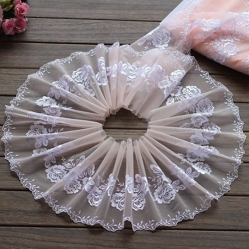 Free shipping 2yards/lot18cm wide Embroidered Tulle Lace trim mesh lace trim~Peach pink~beautiful~
Free shipping 2yards/lot18cm wide Embroidered Tulle Lace trim mesh lace trim~Peach pink~beautiful~