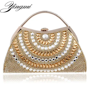 YINGMI Women Evening Bags Rhinestones Lady Messenger Chain Shoulder Bag Day Clutches Purse Bag For Wedding Evening Bag
YINGMI Women Evening Bags Rhinestones Lady Messenger Chain Shoulder Bag Day Clutches Purse Bag For Wedding Evening Bag