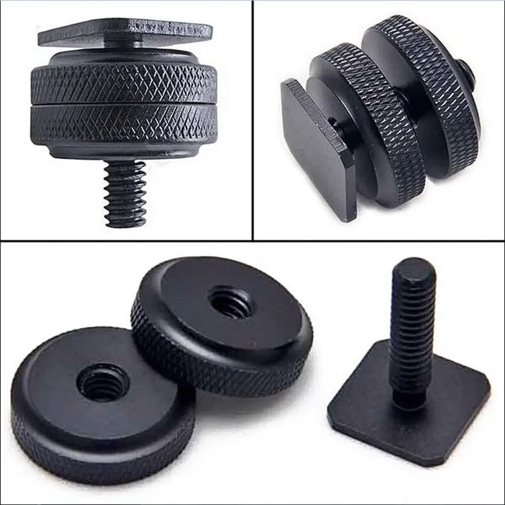 BEESCLOVER Camera 1/4" inch Dual Nuts Tripod Mount Screw to Flash Camera Hot Shoe Adapter Camcorder 1/4 inch Threaded Stud r60
BEESCLOVER Camera 1/4" inch Dual Nuts Tripod Mount Screw to Flash Camera Hot Shoe Adapter Camcorder 1/4 inch Threaded Stud r60