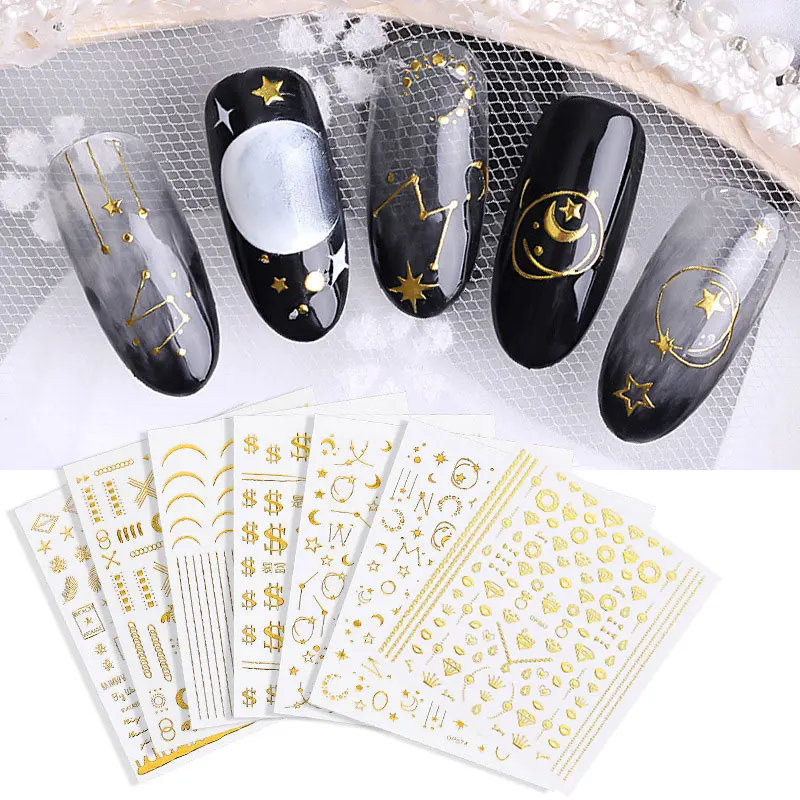 3D Nail Art Sticker New Waterproof Decal Transfer Sticker Mix Design Glue Flower Gold Stripe Wave Manicure DIY UV gel Deco
3D Nail Art Sticker New Waterproof Decal Transfer Sticker Mix Design Glue Flower Gold Stripe Wave Manicure DIY UV gel Deco
