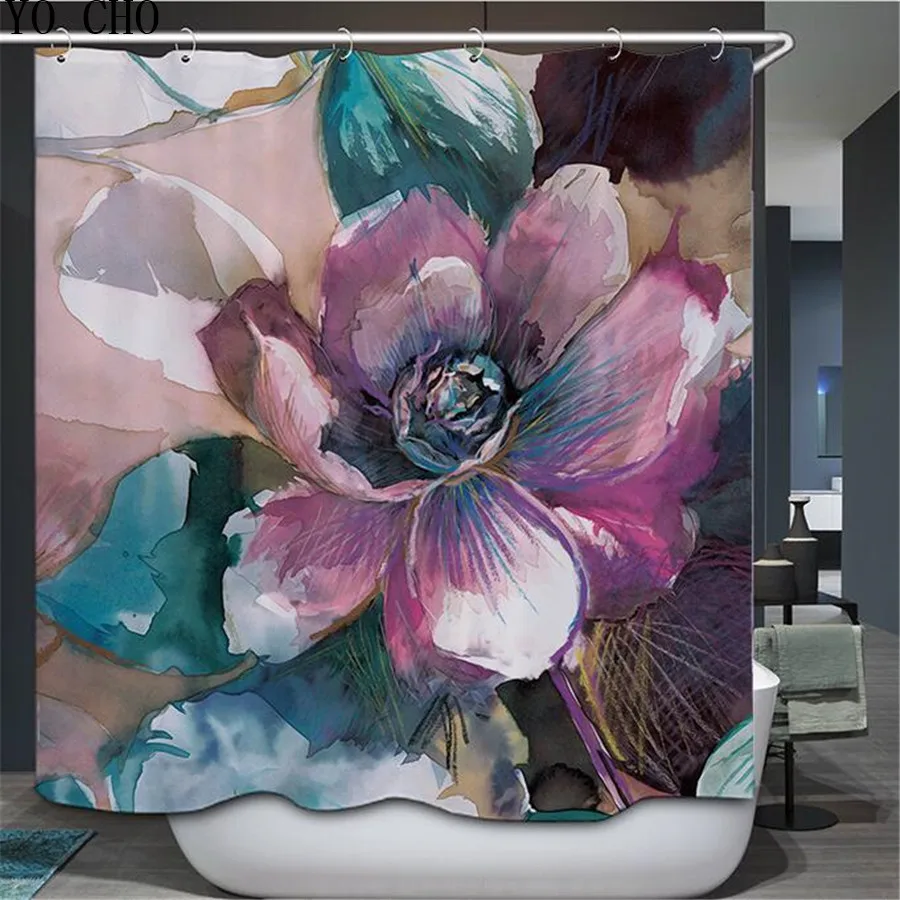 YO CHO High Quality floral shower curtain tropical plant shower curtain with leaves polyester shower curtain waterproof pattern
YO CHO High Quality floral shower curtain tropical plant shower curtain with leaves polyester shower curtain waterproof pattern