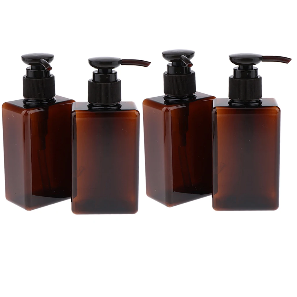 150 ml Empty Plastic Pump Bottles - 4 Pack ( Amber )- for Oils, Lotions, Soaps, Shampoos and more Lotion Bottle 150 ml Empty Plastic Pump Bottles - 4 Pack ( Amber )- for Oils, Lotions, Soaps, Shampoos and more Lotion Bottle