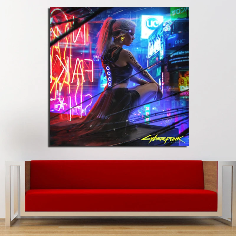Cyberpunk 2077 Neon Canvas Painting Print Living Room Home Decoration Modern Wall Art Oil Painting Posters Pictures Framework HD
Cyberpunk 2077 Neon Canvas Painting Print Living Room Home Decoration Modern Wall Art Oil Painting Posters Pictures Framework HD